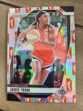 Jackie Young 2024 WNBA Prizm #1 Silver WNBA Logo