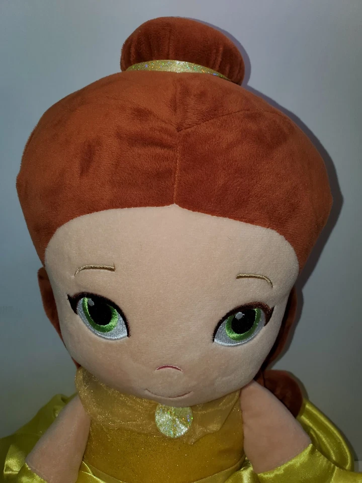 Disney Baby Dance w/Me Grande 28" Belle Peluche Música Sonido NapTime Acurrucarse Probado Foto 3 de 4