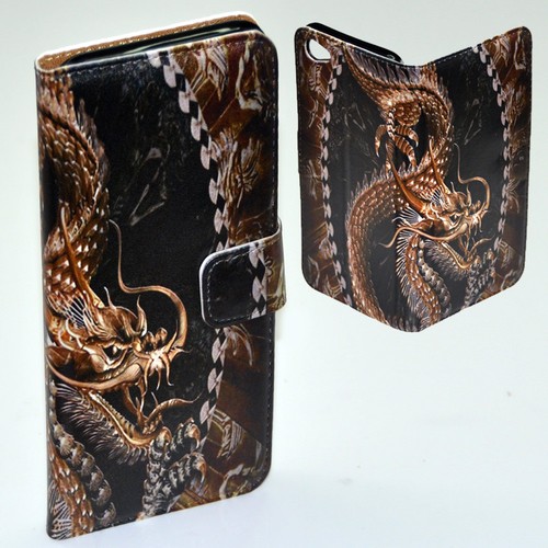 For Samsung Galaxy Note Series - Dragon Theme Print Flip Case Wallet Phone Cover - 第 2/13 張圖片