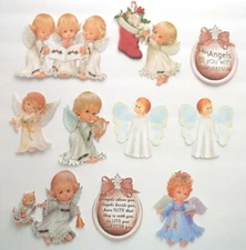 3D UPick Christmas Angels Nativity  Scrapbook Card Embellishment