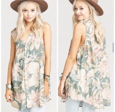 NWT Show Me Your Mumu Women’s Small Aidan Tunic Petal Pines Breeze Top SOLD OUT!