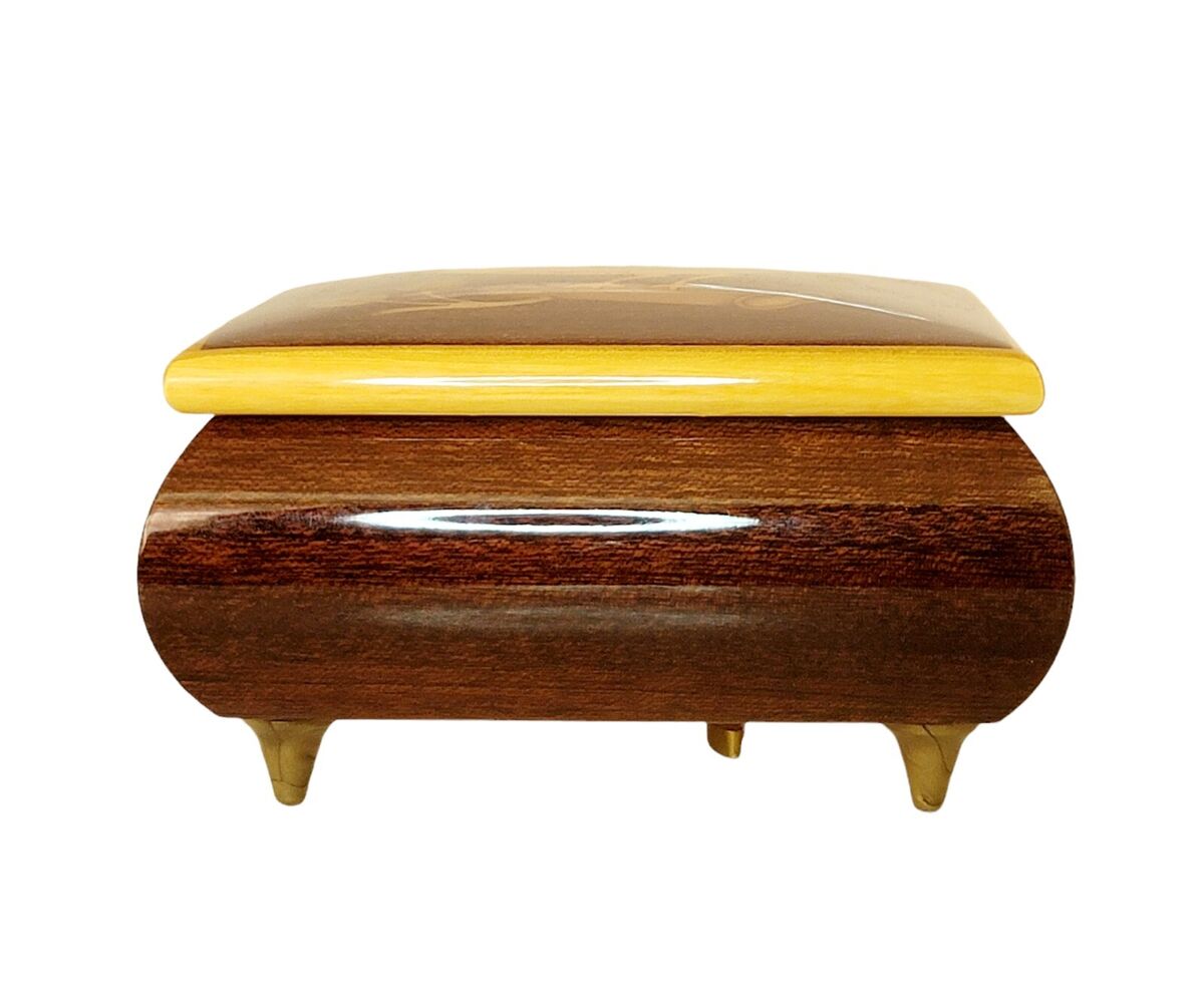 Vintage Reuge Inlaid Wood MUSIC Box Swiss Musical Movement Vintage Reuge Inlaid Wood MUSIC Box Swiss Musical Movement