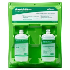 Sellstrom S90333 32 Oz Double Rapid-Clear Eyewash Bottle Station