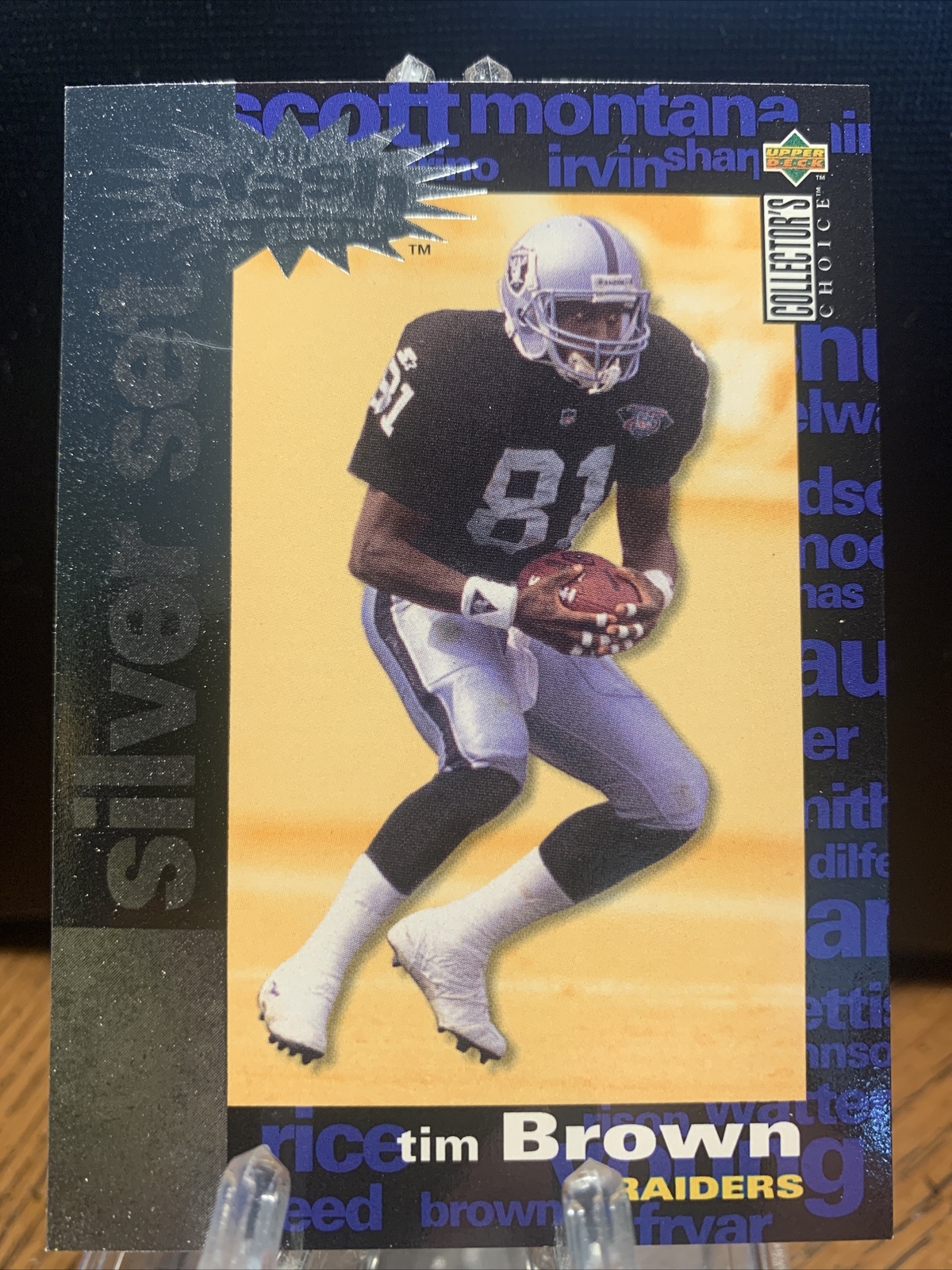 1995 Collector's Choice You Crash the Game Silver Set Tim Brown #C23 Raiders