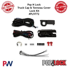 Pop N Lock Truck Cap & Tonneau Black Cover Lock Kit ( Without Handle ) #PL9772