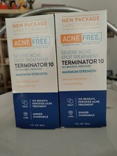2 PacksAcne Free Severe Acne Spot Treatment Terminator 10 Exp12/2026 Brand New