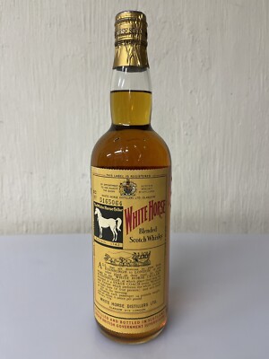 White Horse Blended Scotch Whisky Spring Cap Vintage 50/60 Bott