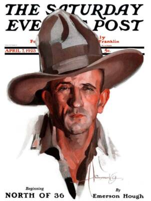 Vintage Saturday Evening Post April 7, 1923 Cover Poster Print 17x12