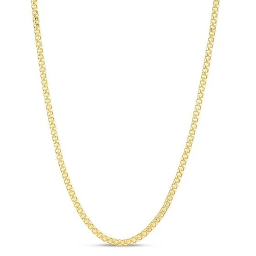 14 Karat Gelbgold 16 Zoll Bismark Gliederkette Halskette 2,5 mm 1,8 Gramm - Bild 1 von 1