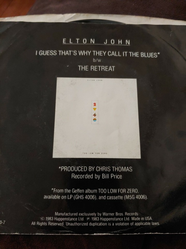 Elton John I Guess That's Why They Call It The Blues 7