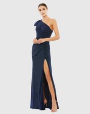 Mac Duggal 67858 Ruffled One Shoulder Draped Gown-Size 4 - LK 1167 A