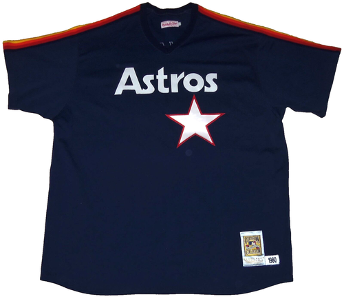 MAGLIA VINTAGE AUTENTICA NOLAN RYAN HOUSTON ASTROS 1980 MITCHELL & Ness 3xl cucita! - Foto 2 di 5