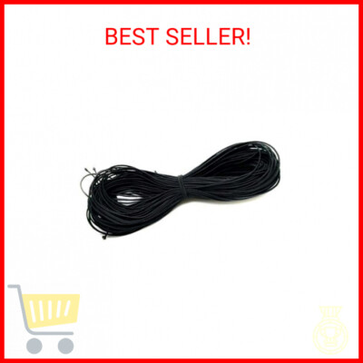 Amaney 0.8mm Black Elastic Cord Beading Threads Stretch String Fabric Crafting C