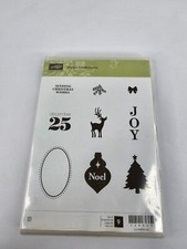 Stampin Up Joyous Celebrations Cling Stamp Set 128069 Christmas Tree Reindeer