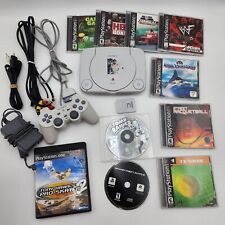 Sony PlayStation PS One SCPH-101 PS1 Console 1 Controllers 10 Games