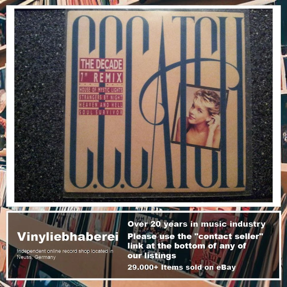 C.C. Catch (Dieter Bohlen) - The Decade 7'' Remix 7'' Single SPAIN - Image 4 of 4