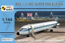 Mark I Models 1/144 BAC 1-11-500 British Midland, Jersey European, Shannon