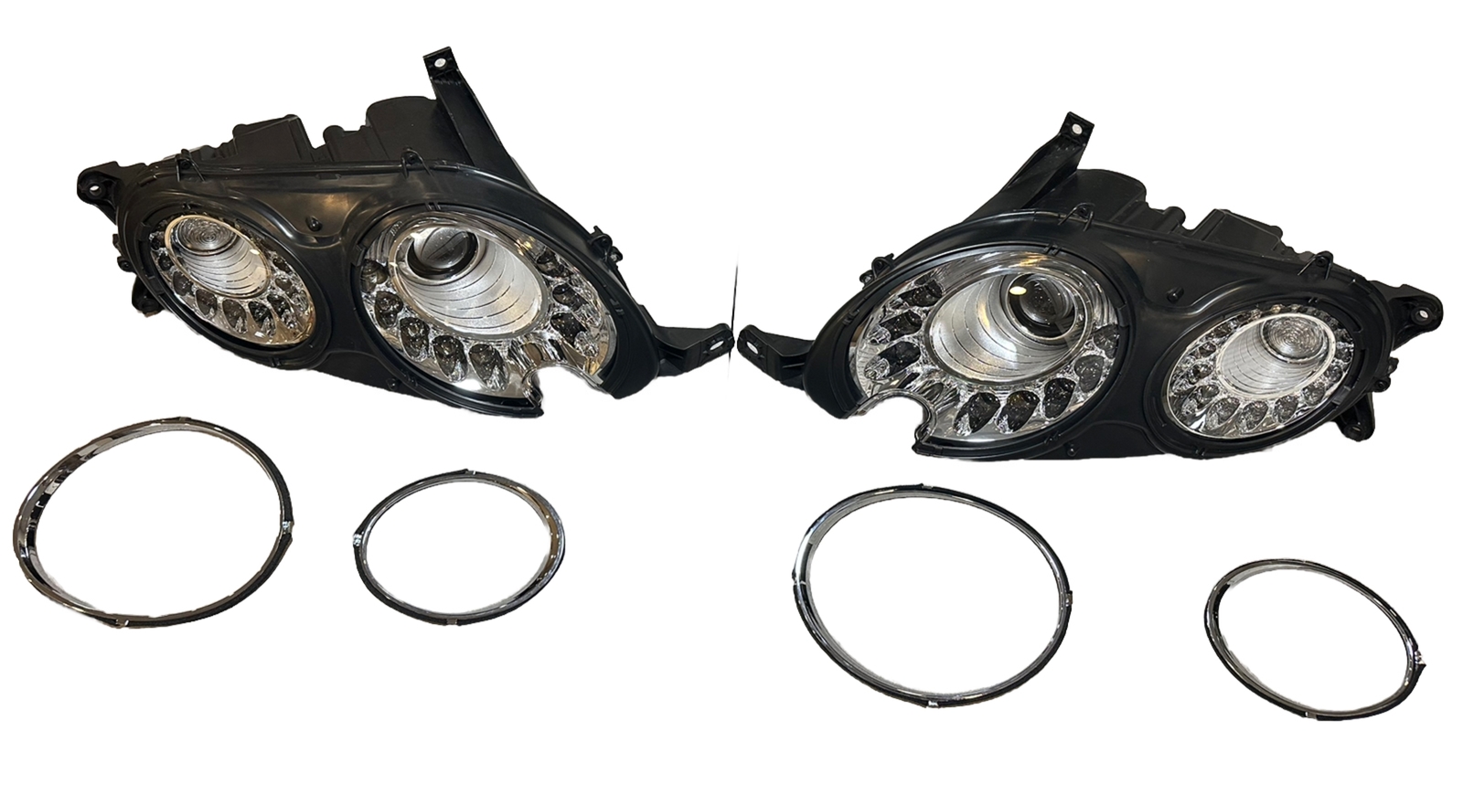 🇺🇸 Pair Headlight Assembly For Bentley Continental 2011-2019 Front Head Lamp