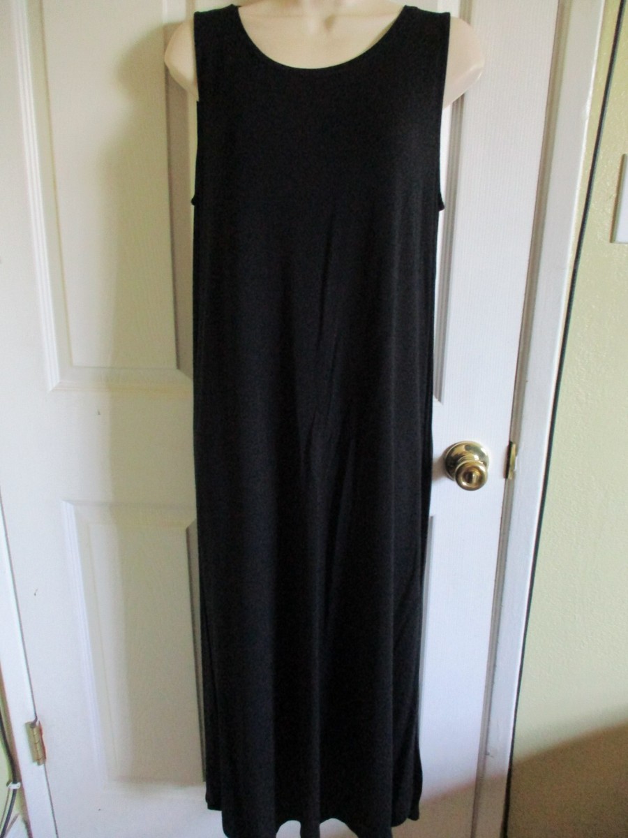 eileen fisher black jersey dress Stretch Jersey Knit Tie-Front Dress