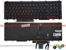New For DELL Precision 3500 3501 3540 3541 3550 3551 Laptop Keyboard US Backlit