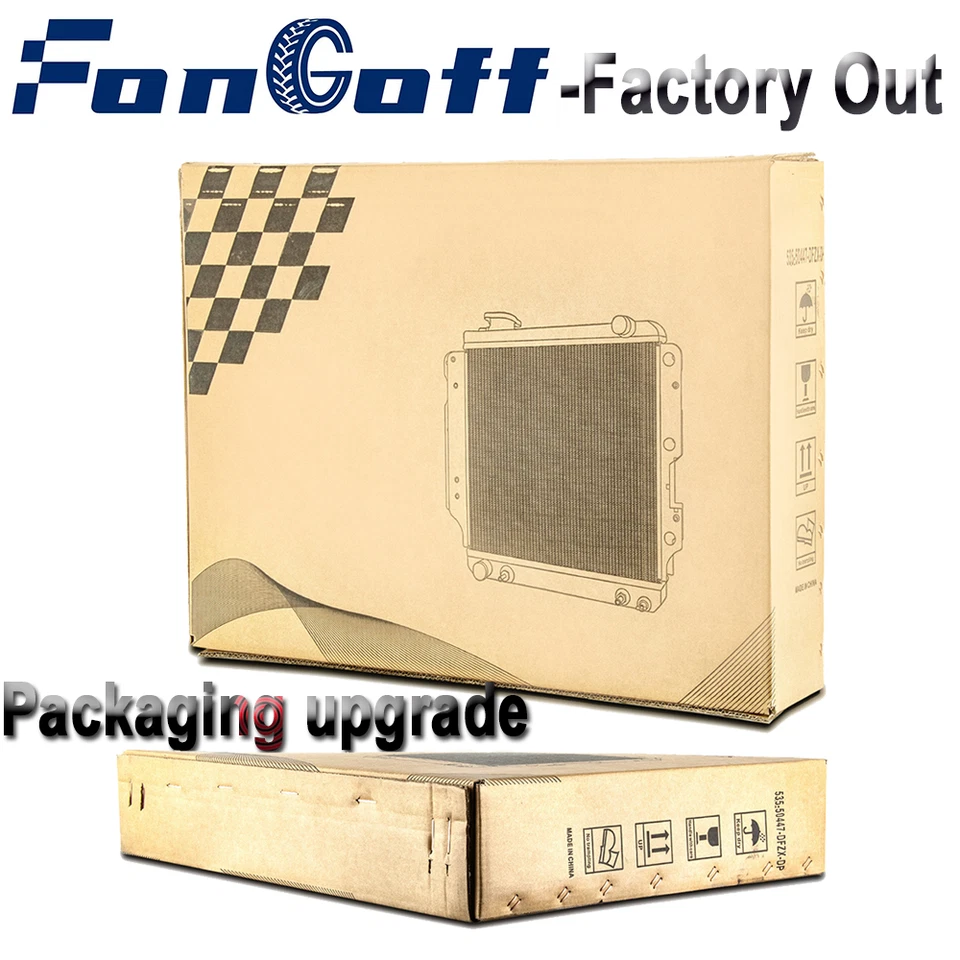 4 Core Radiator Fit 1999-2004 2000 Ford F350 F250 F450 F550 Super Duty 6.8L 7.3L - Image 3 of 4