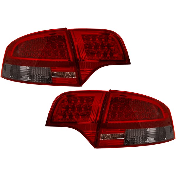 LED RüCk Heckleuchten FüR Audi A4 B7 Limousine Bj. 04-08 Klar Rot Smoke Schwarz-image