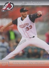 2017 Arkansas Travelers Max Povse RC Rookie Seattle Mariners