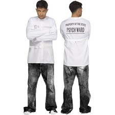 Straight Jacket Costume Adult Insane Asylum Outfit Halloween