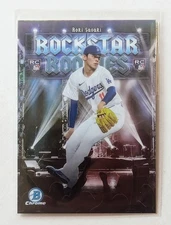 2025 Bowman Chrome Roki Sasaki Rockstar Rookies RC #RR-20 Los Angeles Dodgers