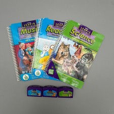 LeapFrog LeapPad 2 & 3 Books Cartridges Learning Music Reading Science Lot of 3