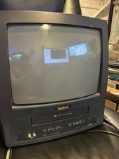 SYMPHONIC 13" RETRO COLOR TV VCR COMBO MODEL SC313D Vintage Gaming Gamer