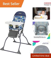 Kids Fold Highchair for Baby Lightweight Compact Travel Feeding Seat