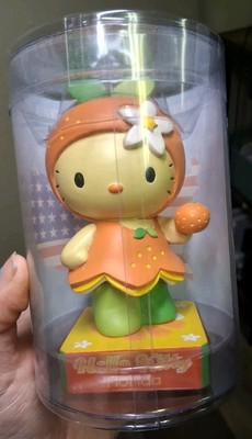 🍊 Vintage 2003 Sanrio Hello Kitty Bobblehead Florida Orange