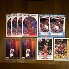 Michael Jordan cards. Skybox 1990, Fleer 1990 & 89 Upper Deck 1990, Hoops 1989,F