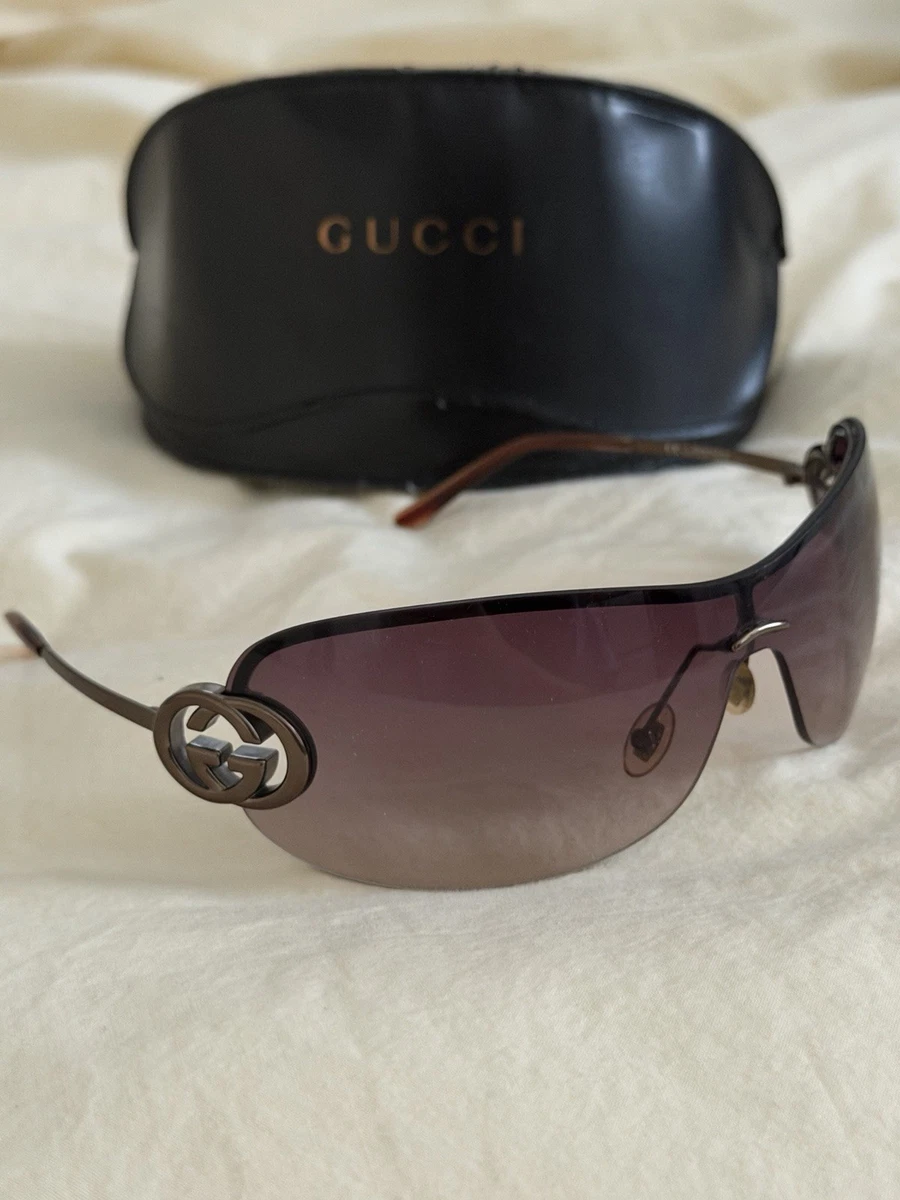 Gucci Brown Wrap Sunglasses for Women for sale | eBay