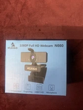 NexiGo N660 1080P Business Webcam, Dual Microphone & Privacy Cover, USB FHD Web 