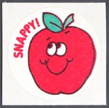 Vintage TREND Scratch and Sniff MATTE Sticker APPLE - No TM