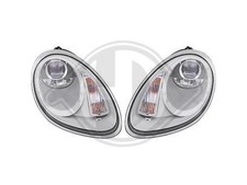 Designsatz Scheinwerfer klarglas/silber für Porsche Boxster 2004-2008