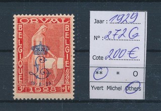 LS97118 Belgium 1929 overprint Orval abbey fine lot MNH cv 200 EUR