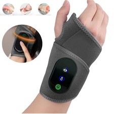 USB Electric Heated Wrist Massage Joint Vibration Relaxation Pain Relief Brace