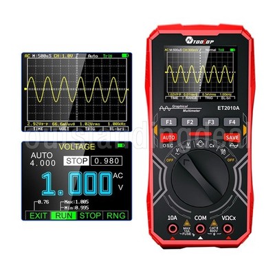 TOOLTOP ET2010A 2-IN-1 Intelligent Oscilloscope Digital Multimeter 2.5MSPS 1MHz
