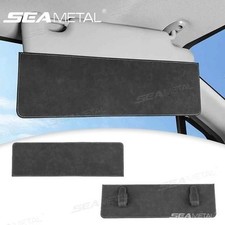 Car Sun Visor Extension Panel Suede Anti Glare C43212 1 pc 38cm 11.8cm- Black