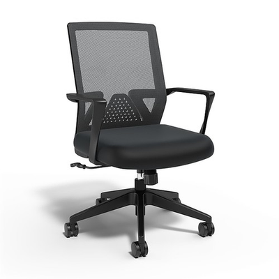 #ad Staples Cartwright Ergonomic Fabric Swivel Task Chair Black ST63106 CC $45.99