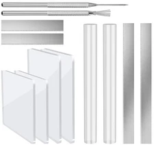 12 Pcs Polymer Clay Cutter Tools, Acrylic Roller for Polymer Clay, Acrylic S...