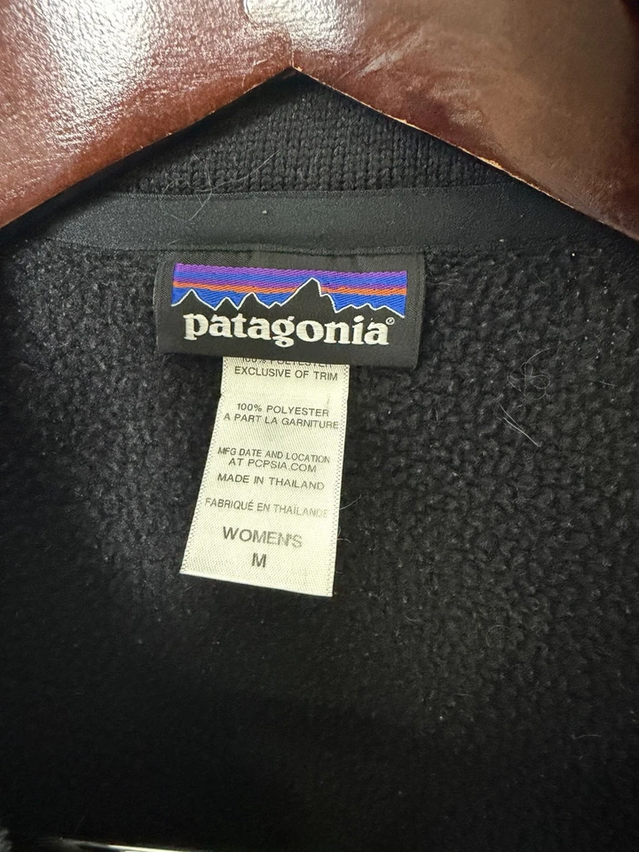 Patagonia Better Sweater Womens Medium Black Fleece Jacket Full Zip Hiking - Image 3 of 4