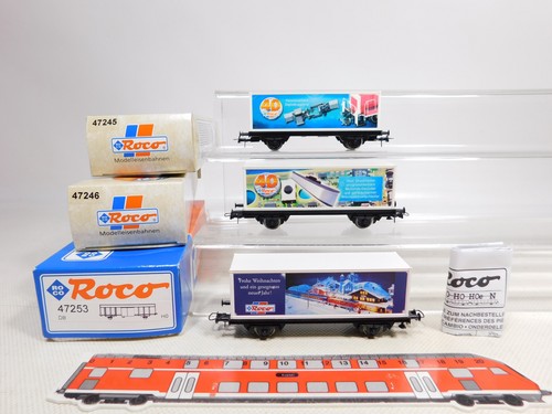 Roco H0 DC 3x Containerwagen 47245 47246 47253 Weihnachten NEUW+OVP #EG276-0,5 | Zustand: Gebraucht