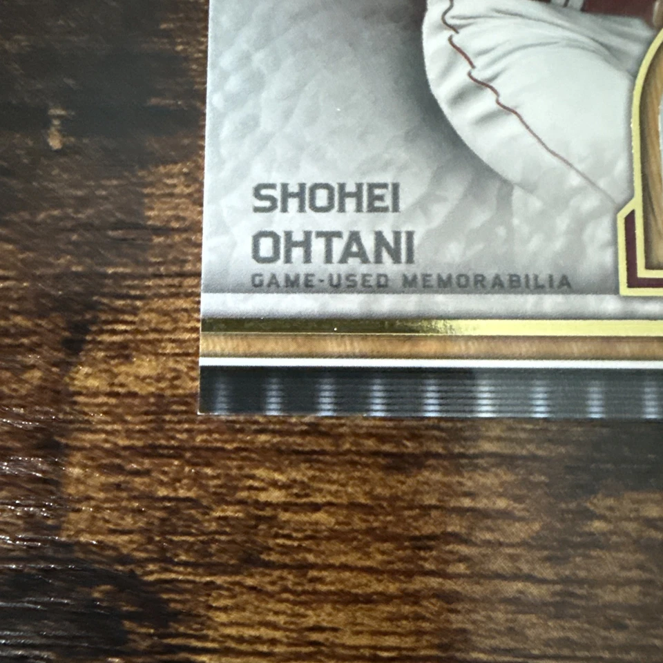 2023 Topps Museum Collection Shohei Ohtani  MMR-SO Relic Gold 15/25 - Image 2 of 4