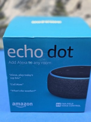 Amazon Echo Dot (3rd Generation) Smart Speaker Black - BRAND NEW FACTORY SEALED