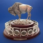 Buffalo Nickel Display Sculpture with 1915 to 1938 Circulated US Coins
