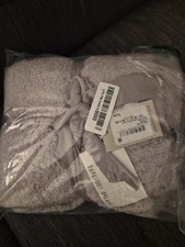 New BAREFOOT DREAMS COZYCHIC Oyster Stroller Blanket Size 40" 30"